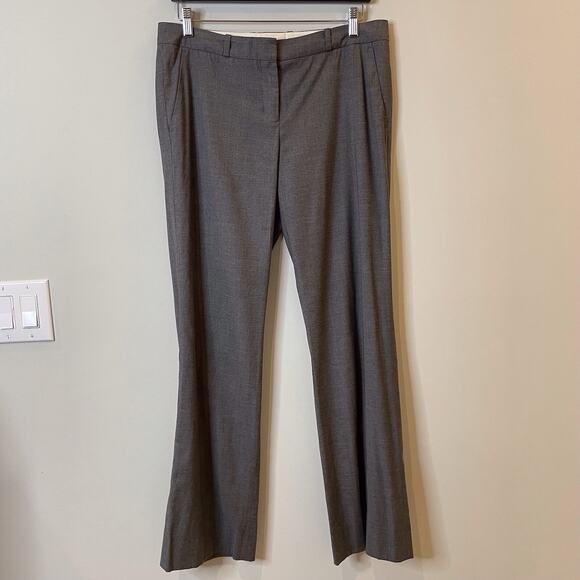 Hugo Boss Tulira Virgin Wool Slacks Full Length Dress Pants Office Exec Gray 6 - Picture 2 of 15
